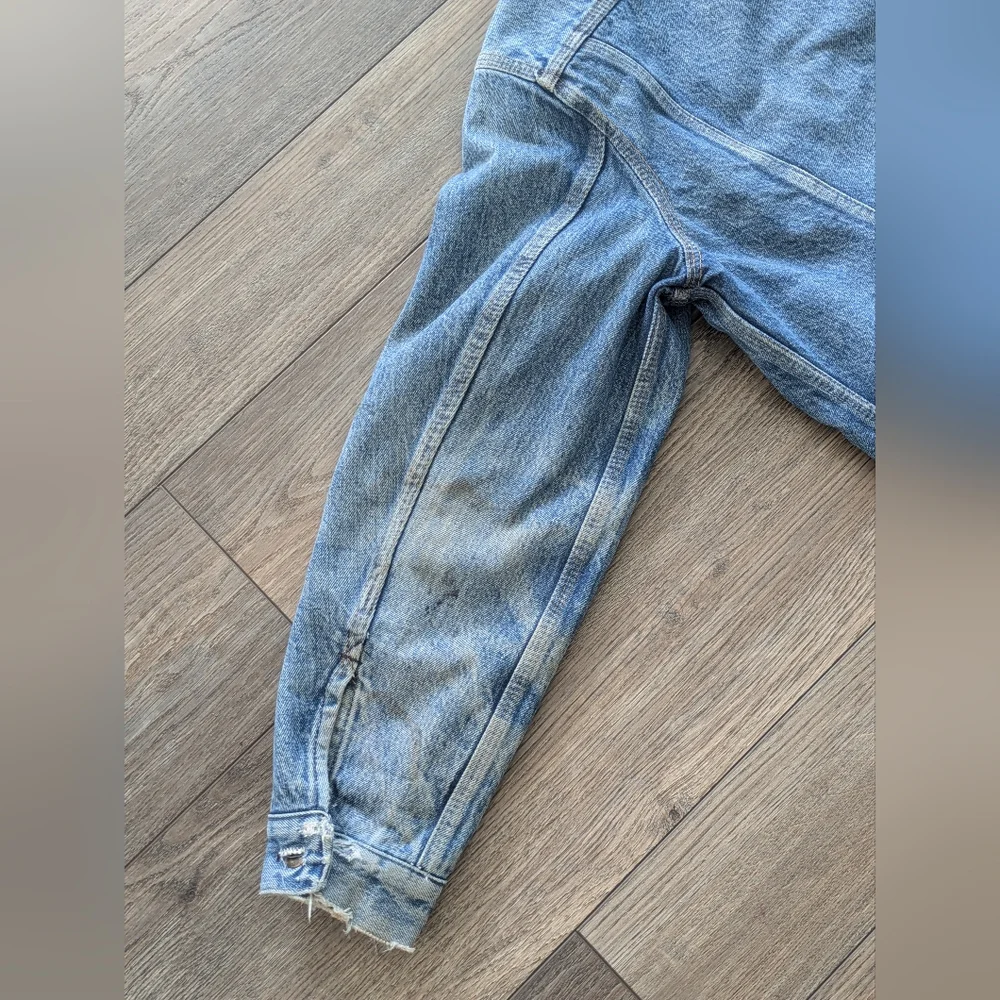 Vintage Rare Carhartt Trucker Jean Denim Jacket Blanket Lined Mens 40 Distressed - Picture 5 of 11